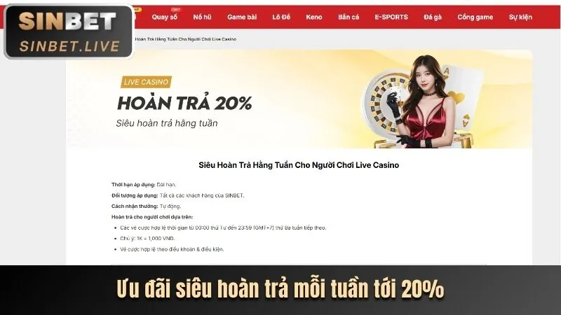 Hoàn trả hàng tuần 88ag